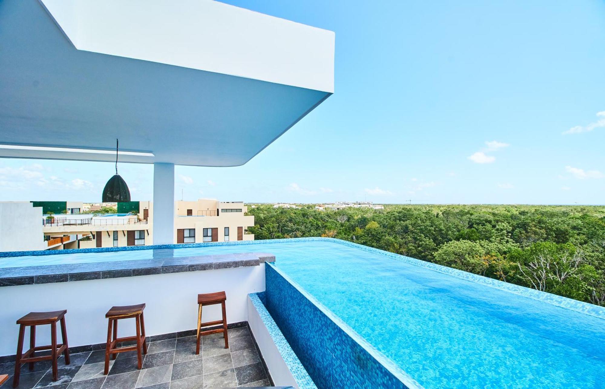 Luxury Penthouse With Private Pool In Aldea Zama Apartment Тулум Екстериор снимка
